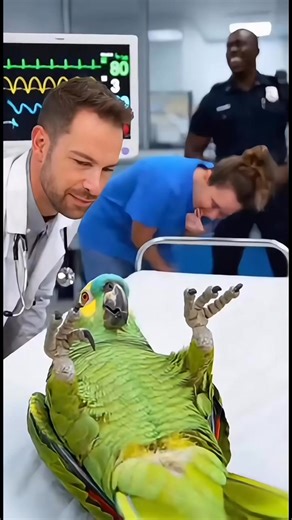 This parrot walked into the ER and went FULL DRAMA MODE: “Doctor… I’m AMERICAN.” Then he questioned if the hospital was even real 💀😂 Nurse crying. Officer dying. Doctor trying not to laugh. Beako = Pure Chaos. Follow Savage Parrot for daily comedy explosions 🦜🔥 #SavageParrot #HospitalComedy #ERChaos #FunnyAnimals #TalkingParrot #ViralReels #USAComedy #AnimalHumor #ComedyGold | Savage Parrot