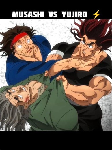 YUJIROHANMA VS MUSASHI 🥶⚡#foryou #yujirohanma #musashimiyamoto #bakihanma #baki #animeedit