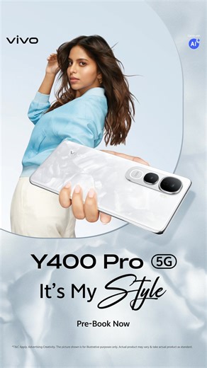 Show your uniqueness with the all-new vivo Y400 Pro Freestyle White, where every phone has a unique pattern. Pre-Book Now and avail exciting offers. https://bit.ly/4ldGoW2 #vivoY400Pro #vivoYseries #ItsMyStyle #DreamChaser | vivo