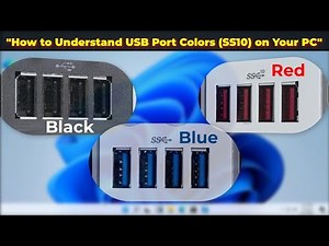 What do the Red, Black, Blue USB Ports (SS10) Mean on PC?
