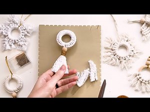 DIY Macrame Ornament 1: Step-by-Step Tutorial