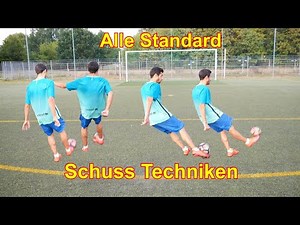 Learn all standard shots in football tutorial / full instep, outside instep, inside instep / shoo...