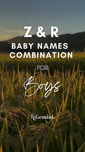 690K views · 10K reactions | Z & R BOY BABY NAME COMBINATION  What's...