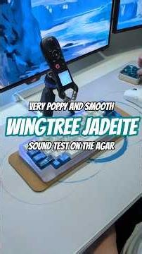Wingtree Jadeites deliver a clean, poppy sound profile - Sound test on the Agar #mechanicalkeyboard