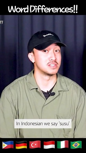 Word differences between 6 different Languages!! | World Friends | Facebook