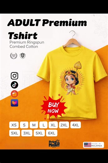 This Thaipusam, walk with faith and comfort. 🔱 A premium T-shirt made for devotion, movement, and pride. ✔️ Soft & breathable cotton ✔️ Durable print ✔️ Sizes XS – 6XL ✔️ Made in Malaysia 🇲🇾 👉 Limited stock — Buy now #Thaipusam #ThaipusamMalaysia #tiktokmalaysia #MadeInMalaysia #shopeemy