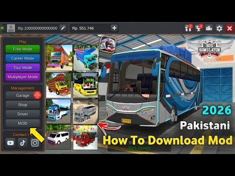 How To Download Pakistani Mod 2026 For Bussid Bus Simulator Indonesia | Bussid Game