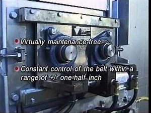 High Speed Conveyor (1100 FPM) with Eckels-Bilt Automatic Tracking System