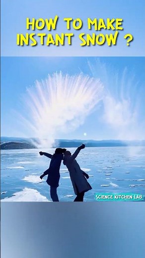 Hot Water + Arctic Air = Instant Snow cloud! Winter Science Experiment #WinterScience #InstantSnow