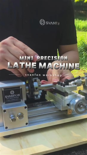 Mini Precision Lathe Machine, Portable Benchtop Lathe, Desktop Precision Lathe Tool, Mini Lathe for DIY | Ultimate portable desktop lathe for makers & home workshops! Nail precise turning on metal/wood/plastic small parts—elevate your DIY crafting game SHOP NOW 🛒＄👇 https://svanfon.com/products/mini-metal-lathe/ #lathe #Minilathe #Minilathemachine #svanfon #svanfonminilathe #CNClathe #machining #turning #metalturning #SmallLathe #HobbyLathe #DIYlathe #workshop #turningtool #latheoperation #hobb