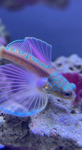 This Baby Reef Dragon Fish Glows Like a Living Neon Sign