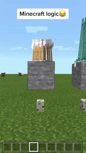 Minecraft Logic be like... 😂 #minecraft #foryou #foryoupage #minecraftmemes #viral #trending