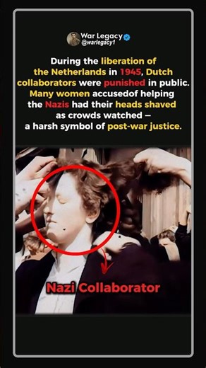 What Happened to Nazi Collaborators in 1945 #ww2 #shorts