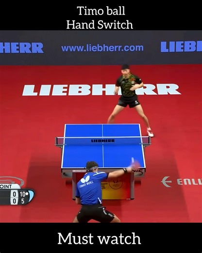 Timo Boll’s INSANE Hand Switch vs Ma Long 🤯 | Table Tennis Genius! #tabletennis #pingpong #wtt #tt