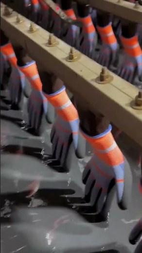 Safety Gloves Making Process 🧤⚙️ Satisfying Factory Manufacturing