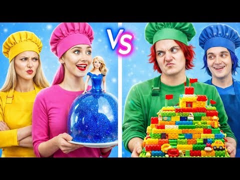 👩‍🍳Creative Cooking Challenge: Boys vs Girls! 🎂✨! 🍰🔥 Ultimate Cake Battle by 123 GO!