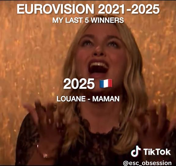 @Eurovision 2021-2025 | MY LAST 5 WINNERS 🏆 Comment YOUR last 5 winning entries and don’t forget to press the follow button! #eurovision #fyp #foryou #loreen #winner #mpesfypgamw #eurovision2025 #esc #throwback #louane #nemo #voila #chanel #maman @Barbara Pravi @Chanel Terrero @Loreen @nemothingsss @Louane (Taylor’s version)