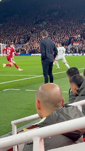 Vinicius Jr. turns on the jets! 💨🔥 Watch Vini explode forward in a lightning-fast attack during Liverpool vs Real Madrid at Anfield on November 4, 2025. Filmed live from the stands — you can FEEL the speed and intensity from the pitch. Liverpool won 1-0, but moments like this showed why Vinicius is one of the most dangerous attackers in world football. 👑⚽ Subscribe for more real stadium football moments and Champions League energy! #viniciusjr #vini #realmadrid #liverpool #anfield #ucl #champ