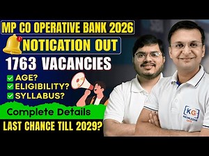 MP Apex Bank Recruitment 2026 | 1763 Vacancies | Computer Operator & Society Manager Exam