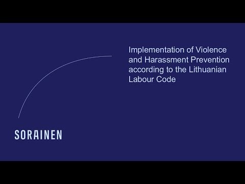 Training on the Prevention of Violence and Harassment