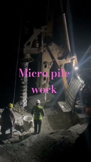 Micro pile work