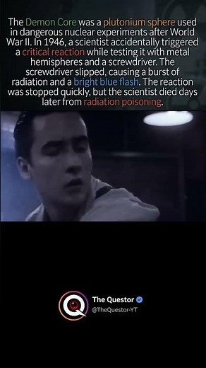 The demon core experiment #intrestingfacts #facts