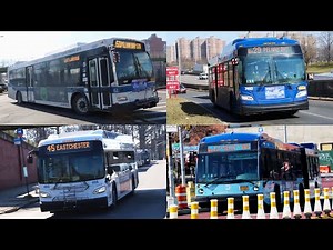 NYCT Bus / MTABC / Bee Line Bus: Bx5, Bx12 SBS, Bx24, Bx29, Q50 LTD, & W45 Action at Pelham Bay Park