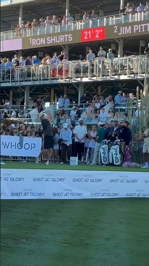 Collin taking on the 16th hole at the Waste Management Open ⛳️ #shorts | Phoenix Suns