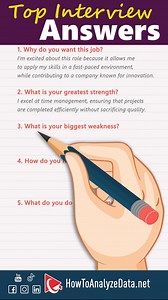 Top 5 INTERVIEW ANSWERS to Get You Hired! This video covers five Interview Questions & Answers to help you get hired, including showcasing your strengths, tailoring responses with the STAR method, and aligning answers with the company's needs. You'll also learn the importance of non-verbal communication and asking insightful questions to leave a lasting impression. Practice Job Interview and Hiring Assessment Tests: https://www.howtoanalyzedata.net/ ____ Download FREE Sample Hiring Assessment Te