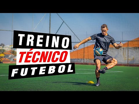 TREINO TÉCNICO PARA JOGADOR DE FUTEBOL | TREINO DE DRIBLE, PASSE E FINALIZAÇÃO