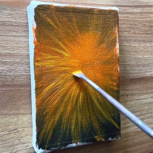 4.8K views · 53 reactions | Golden Fireworks Burst acrylic painting  #art #AcrylicPainting #art #handmade #fblifestyle #festivevibes | Vinee Painting | Facebook