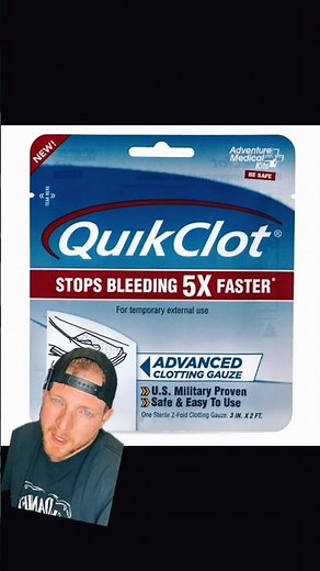 QuikClot Gauze. More than just for packing. #safetytips #medical #packing #gauze #training #moms