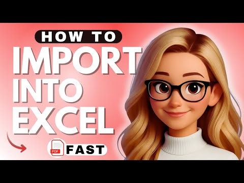 How to Import PDF into Excel - 2025
