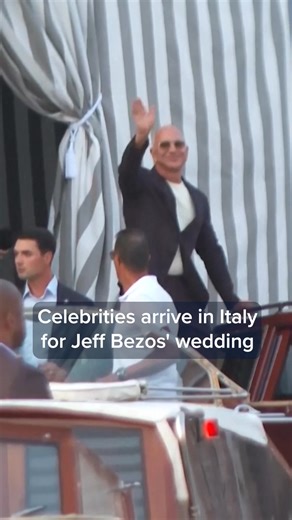 234K views · 828 reactions | Celebrity guests arrived in Venice, Italy on Thursday for Jeff Bezos and Lauren Sánchez's wedding. The three-day wedding celebration is expected to cost up to $55 million, according to Reuters, though other details such as the full guest list have been not been shared. | CNBC | Facebook