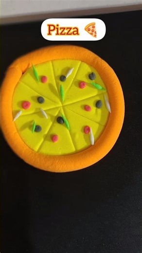 DIY Clay pizza 🍕|| How to make pizza with clay # clay art #pizzaart