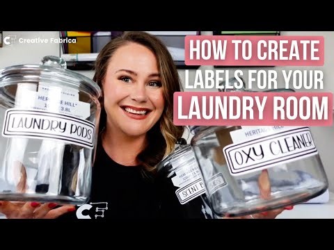 🤩 Let's Get Organized! | How To Create Labels For Your Laundry Room! 🫧