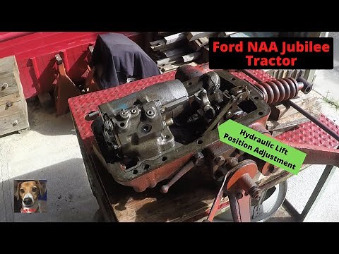 How to Adjust the Hydraulic Lift Position on a Ford NAA Tractor.