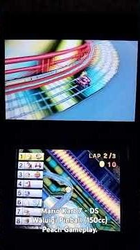 Mario Kart 7 - DS Waluigi Pinball (150cc) Peach Gameplay.