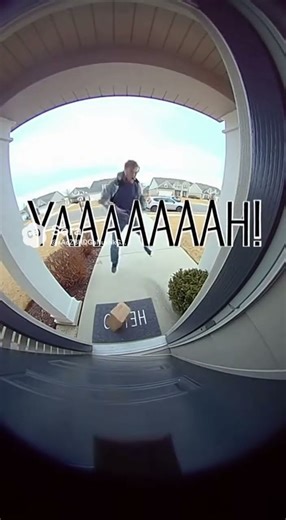 Doorstep Yell Shock Prank Gone Wild!#YellPrank#DoorbellFun#CCTVComedy