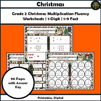 Grade 2 Christmas Multiplication Math Fact Fluency Number Count Place Value