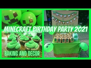Minecraft Birthday Party 2021 | Baking and Decor | Kids Drive-By Birthday Party