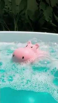 Hippo Rubber Bath Toy for Toddlers - Fun Bathtime & Learning Toy for Kids | TikiriToys