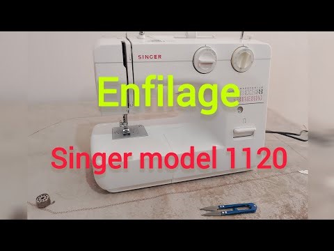 Enfilage de la machine à coudre singer model 1120