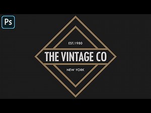 How to Make a Vintage Diamond Logo in Photoshop
