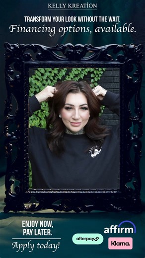 Your dream hair doesn’t have to wait 💇‍♀️✨ We offer flexible financing so you can get the extensions you love now — and pay over time. Because luxury should be accessible 💕 #kellykreation #hairextensions #handtiedhair #handtiedwefts #hairextensionssalon #hairextensionsspecialist | Kelly Kreation