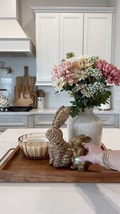 Spring kitchen counter centerpiece inspo! #spring #easter #decor https://liketk.it/57CsR | Jen Glufling