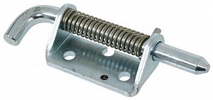 Spring Latch w/ Holdback for Trailer Tailgate - 3" x 1-1/4" - Zinc Plated - Right Hand Paneloc Trail