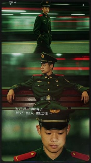 看到当兵的就想自己来一张 #AI王家卫胶片风 #当兵历史 #王家卫电影风这氛围感绝了