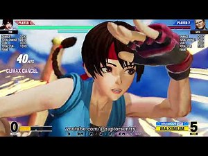 KOF XV Yuri Stun TOD 100% 50 Hit Corner Combo (Quick Max, Mid Blue Max)
