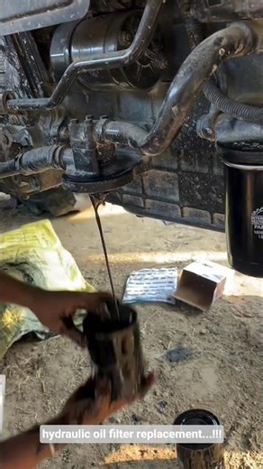 hydraulic oil filter replacement...!!!
